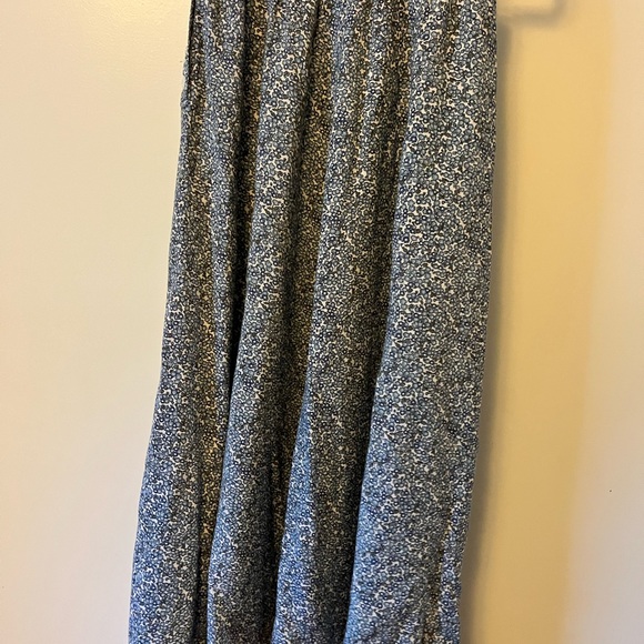 Putumayo 90s Aline fitted skirt with side buttons floral rayon midi vintage - Picture 5 of 8